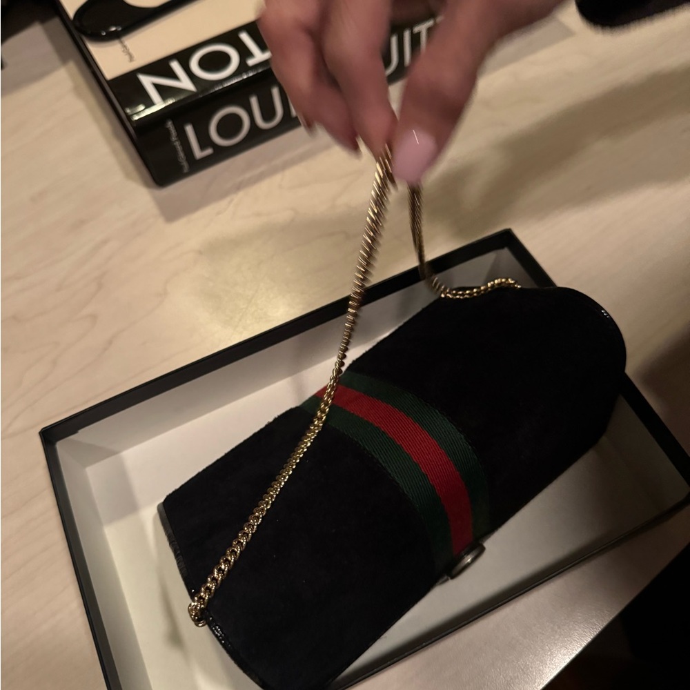 Gucci Black Suede Wallet /Clutch Bag - Picture 4 of 7